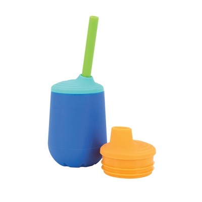 Nuby 3pk Clik-It Flexi-Straw Cup - Aqua/Grey/Blue - 10oz