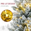 TopComfy Christmas Tree Stand Pre Lit Slim Noble Fir Artificial Tree with Realistic Branch Tips, Green, 21.8"*21.8"*82.8" - 4 of 4