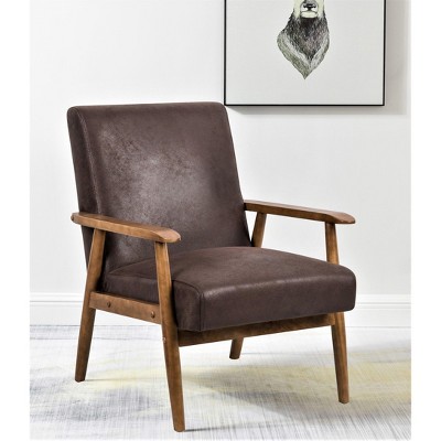 NicBex Accent Chair 25.38'' Wide Classic Wood Frame Arm Chair Lounge Chair Modern Reading Chair Comfy Chair for Living Room