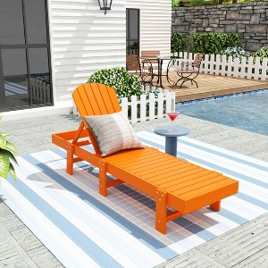 WestinTrends Dylan Adirondack Poly Reclining Chaise Lounge - 1 of 4
