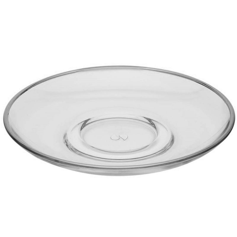 Classic Touch Set of 6 Glass Plates with Silver Rim, 2 of 4