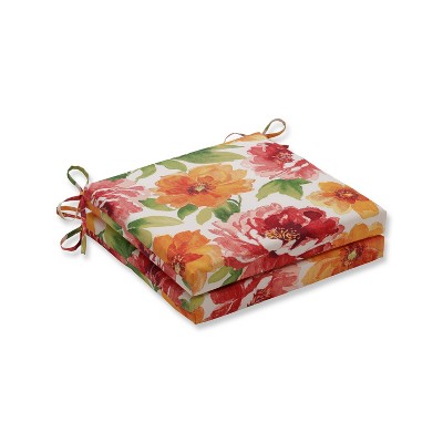 Muree Primrose 2pc Indoor/Outdoor Squared Corners Seat Cushion - Pillow Perfect