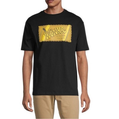 Elevenparis Mens Wonka Golden Ticket Graphic T-Shirt