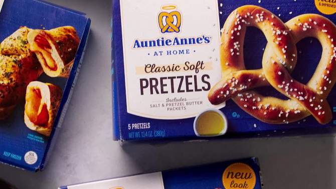 Auntie Anne&#39;s Classic Soft Frozen Pretzels - 13.4oz/5ct, 2 of 5, play video