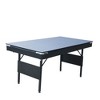 Sevobal Game Table 6ft Foldable Ping Pong Table with Paddles Balls and Net for Living Room and Outdoor Play, Blue, 65.75"*35.4"*30.7" - 4 of 4