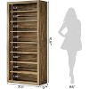Tribesigns Freestanding 71" Tall 8-Tier Shoe Cabinet for 32-36 Pairs with Adjustable Shelves - 3 of 4