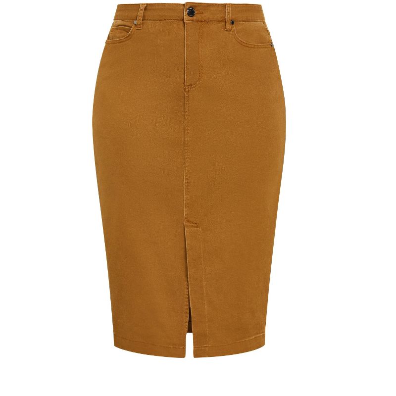 Women's Plus Size Vivian Skirt - butterscotch | CITY CHIC, 4 of 7