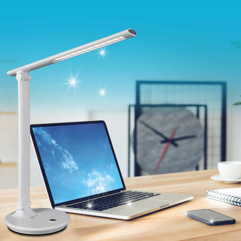 Emerge Sanitizing Desk Lamp with USB Charging (Includes LED Light Bulb) - OttLite, 3 of 10