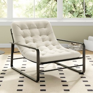 BABYYER Accent Chair for Living Room, Mid Century Modern Accent Chairs, Boucle Reading Chair, Arm Chair for Apartment and Bedroom - 1 of 4