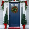 Northlight Pine with Ornaments and Berries Artificial Christmas Wreath - 24" - Unlit - 4 of 4