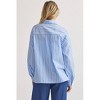 Women's Striped Button Up Top - entro - image 2 of 4