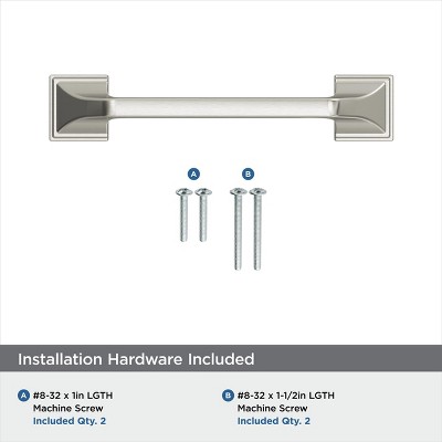 Satin Nickel 5.25" Brushed Cabinet Bar Pull