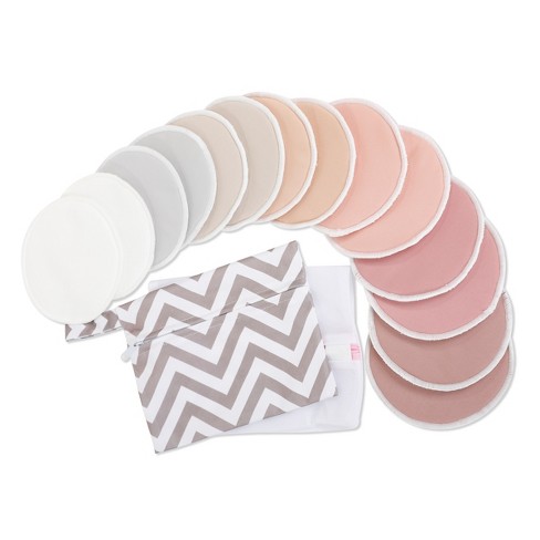 Organic Cotton Washable Nursing Pads - PureTree Reusable Breastfeeding Pads 4.5 Diameter (Pack of 10)