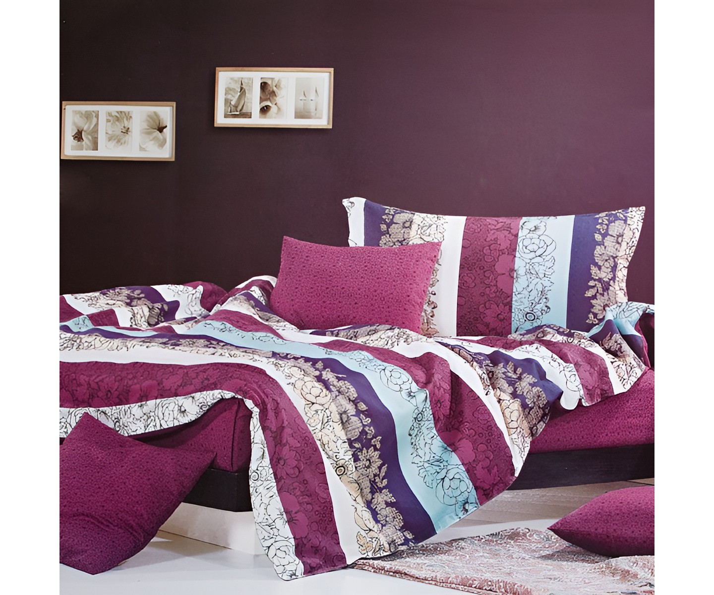 Пододеяльники Slickblue Multicolor Comforter Set, Includes Duvet Cover & Shams, Modern Bed Style, цвет: Разноцветный — фото 2