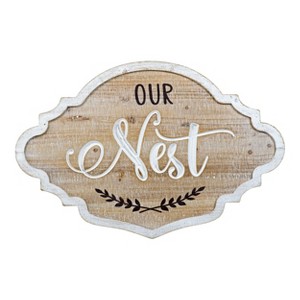 VIP Wood 23 in. Brown Nest Sign - 1 of 4