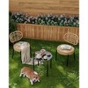 3 Piece Patio Bistro Set, Outdoor Wicker Chairs with Table, Rattan Patio Furniture Set for Outdoor, Patio, Deck, Backyard - 4 of 4