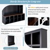 PAGED Freestanding Coat Racks with 13 Cubbies and Adjustable Shelves,Hall Tree with 6 Hooks,Entryway Furniture for Hanging Clothes - 4 of 4