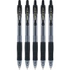 Pilot 5ct G2 Gel Pens Fine Point 0.7mm Black Ink: Retractable, Rubber Grip, Stationery & Office Supplies - 2 of 4