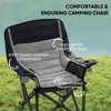 Camping Chair for Adults, Portable Folding Camping Chair with Side Pockets, Cup Holders, Carry Bag - 4 of 4