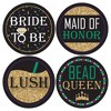 Big Dot of Happiness Nola Bride Squad - New Orleans Bachelorette Party Funny Name Tags - Party Badges Sticker Set of 12 - 3 of 4