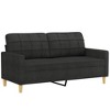 vidaXL 2-Seater Sofa Black 55.1 in. Fabric - 2 of 4