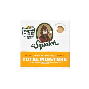 DR. SQUATCH Men's All Natural Bar Soap - Total Moisture - Mango Butter - 1 of 4