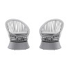 KTMBDW Patio Swivel Chair with Rattan and Comfy Cushions, Modern Round Wicker Chair with Iron Frame for Living Room, Patio - 3 of 4