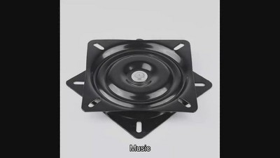 2WAYZ 8" Black Steel 360° Swivel Ball Bearing Plate