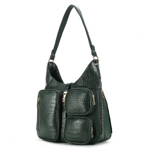 MKF Collection Daphne Crocodile-embossed Vegan Leather Shoulder by Mia K - 1 of 4