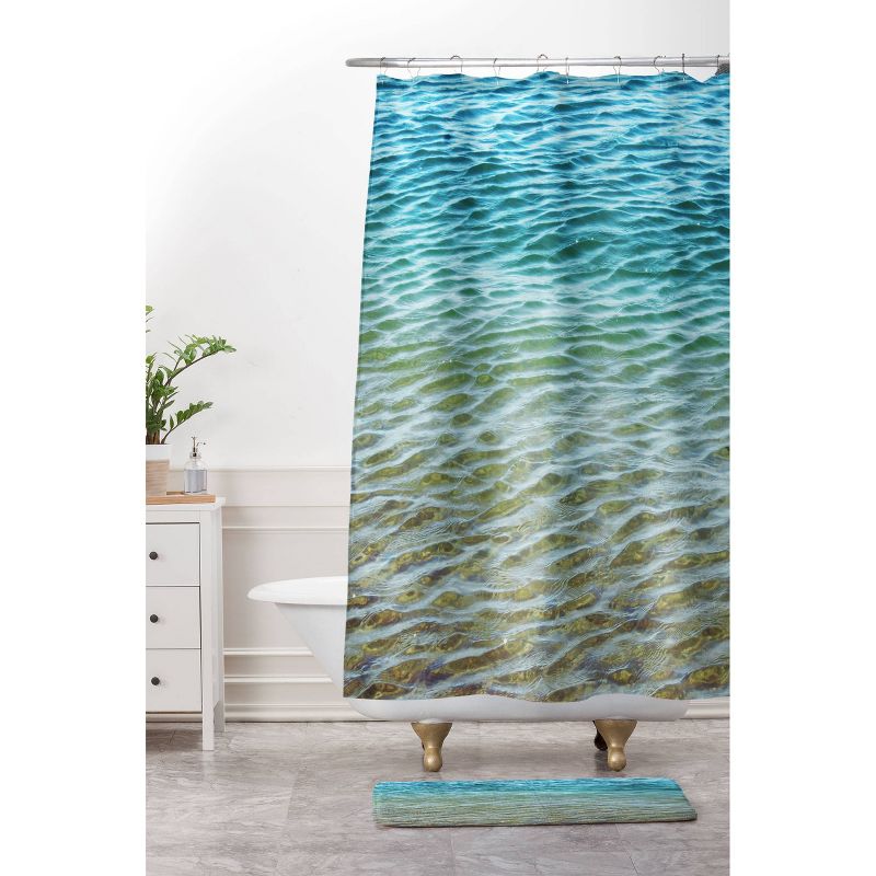 Shannon Clark Ombre Sea Shower Curtain Blue - Deny Designs, 3 of 6