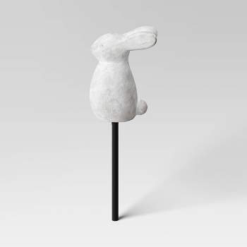 11 x 8 Farmhouse Resin Rabbits Garden Sculpture White - Olivia & May