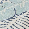 Hauteloom Thebarton Coastal Blue Palm Area Rug - 3 of 4