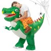 Dinosaur Inflatable Suit for Boys Girls, Inflatable Dinosaur Costume for Kids, Inflatable Costume Dinosaur Riding T-Rex Inflatable, Green - 4 of 4