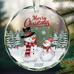 Snowman Ornaments - Snowman Christmas Ornament 2025 - Winter Holiday Ornaments for Christmas Tree - Gifts for Family, Friends - 1 of 4