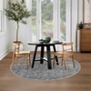 Washable Modern Abstract Rug Non Slip Low Pile Rug Soft Contemporary Throw Floor Cover Foldable Indoor Carpet for Living Room Bedroom Playroom - 4 of 4