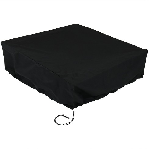 36 Square Fire Pit Cover Black Sunnydaze Decor Target