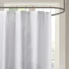CAVINAS Cotton Percale Shower Curtain, Unique Floral Print Design, Machine-Washable Fabric - 3 of 4