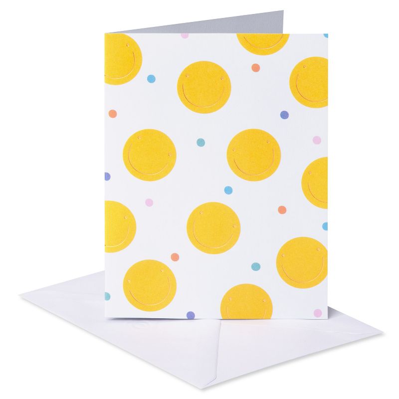10ct Blank Notes Summer Smiley Toss, 3 of 8