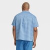 Houston White Adult Short Sleeve Button-Down Camp Shirt - Blue Denim - 2 of 3