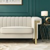 CAVINAS Couches for Living Room 83" Sofa Upholstered 3-Seat Couch Soft Sponges Comfy Sofa with Gold Accents - 3 of 4