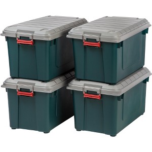 IRIS USA 4Pack 82qt/20gal WeatherPro™ Storage Utility Tote Container Box - 1 of 4
