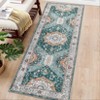 COZONY Washable Runner Rug Vintage Oriental Area Rugs for Bedroom Aesthetic Entryway Rug Non Slip Throw Rugs with Rubber Backing Distressed Carpet - 3 of 4