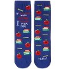 Memoi If Teachers Were Apples Greeting Card Crew Socks Surf the Web One Size - 4 of 4