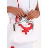 HalloweenCostumes.com  Women Women's Nurse White Purse, White/Red - image 3 of 4