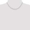 Black Bow Jewelry 5.3mm, Sterling Silver, Solid Oval Cable Chain Necklace - 2 of 4