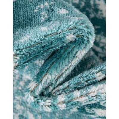 Sofia Grand Turquoise 8' x 10' Rectangular Indoor Area Rug