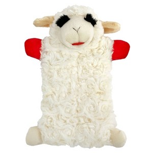 Multipet 9" Lamb Chop Squeaker Mat Dog Interactive Plush Toy - 1 of 4