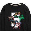 Boys' - Marvel - Avengers Birthday 5 Long Sleeve Graphic T-Shirt - 2 of 4