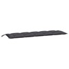 vidaXL Garden Bench Cushions 2pcs Anthracite 70.9"x19.7"x2.8" Oxford Fabric - 3 of 4