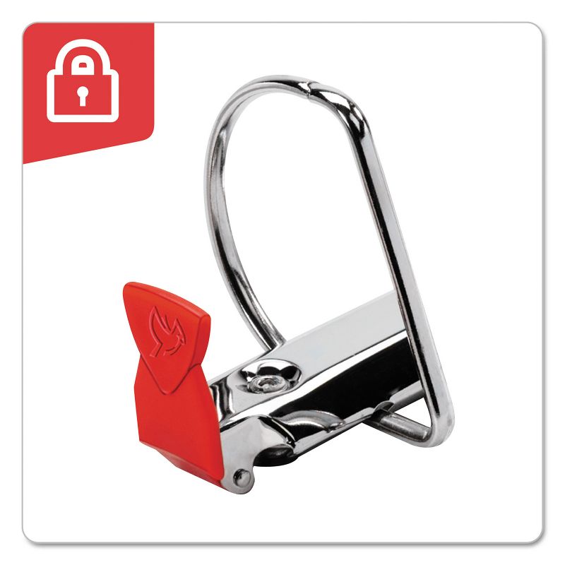Cardinal FreeStand Easy Open Locking Slant-D Ring Binder 4" Cap 11 x 8 1/2 White 43140CB, 2 of 8
